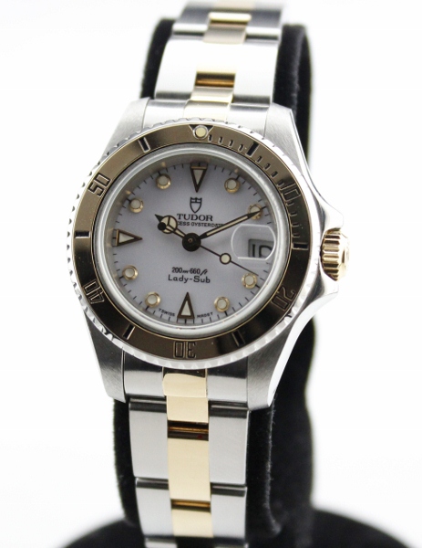 (image for) TUDOR/ROLEX LADY TWO TONE SUBMARINER